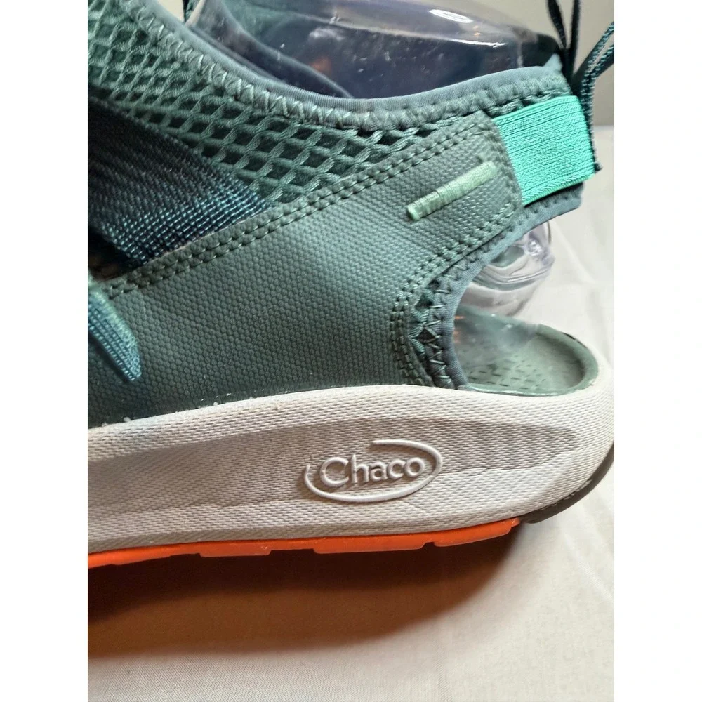 Chaco Odyssey Mens Teal Green Mesh Closed Toe Water Hiking Sandals Shoes